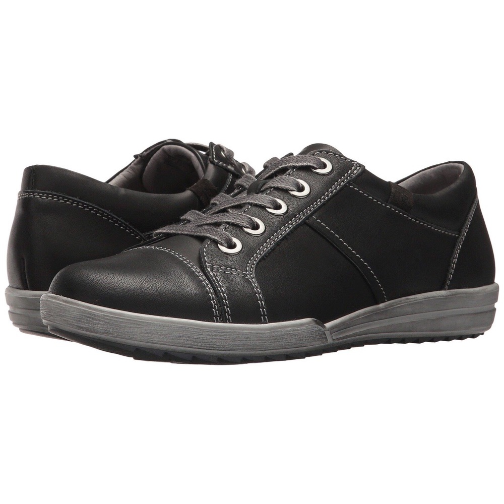 Josef Seibel Black EUC Leather Dany 59 Sneakers